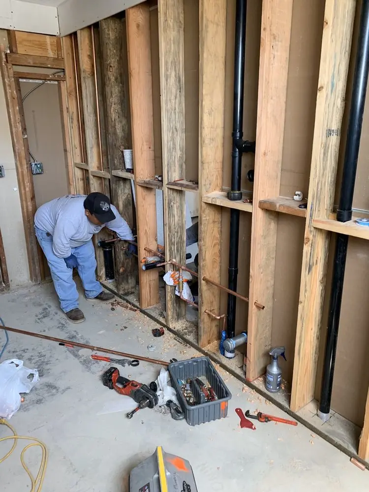 Commercial rough-in plumbing for Water Heater Replacement in Liberty Gardens